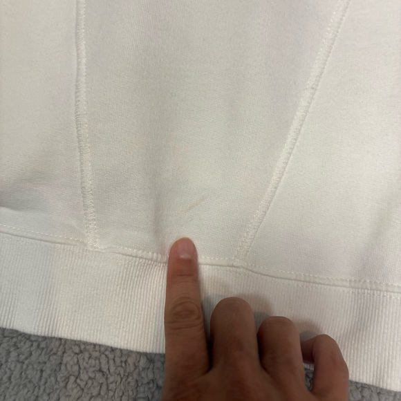 3396 Free People High Road Pullover Sweatshirt Dolman Sleeve Ivory Size Small - Picture 10 of 12